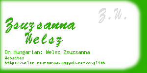 zsuzsanna welsz business card